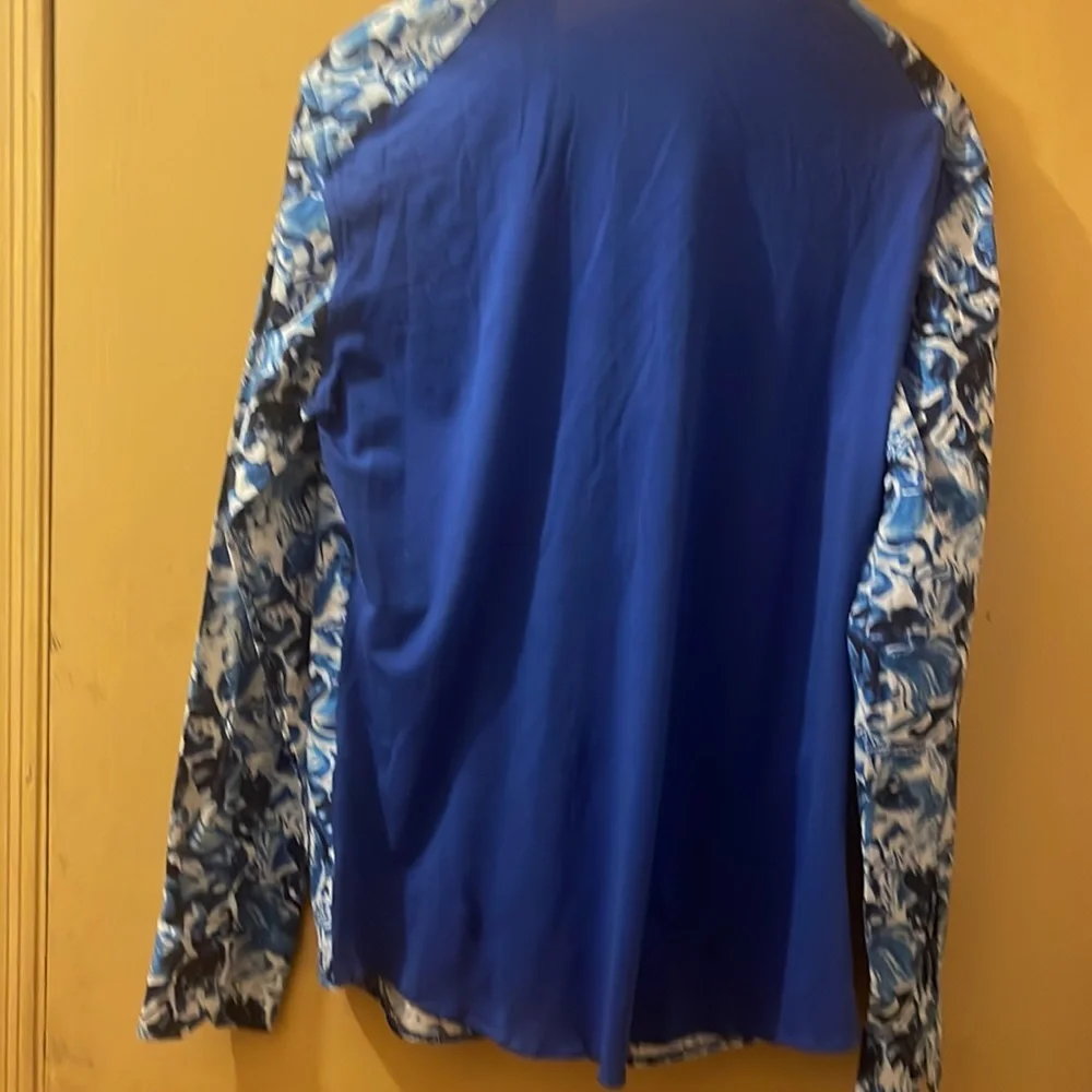 Bikkembergs blue white button down shirt large slim fit - Picture 2 of 2